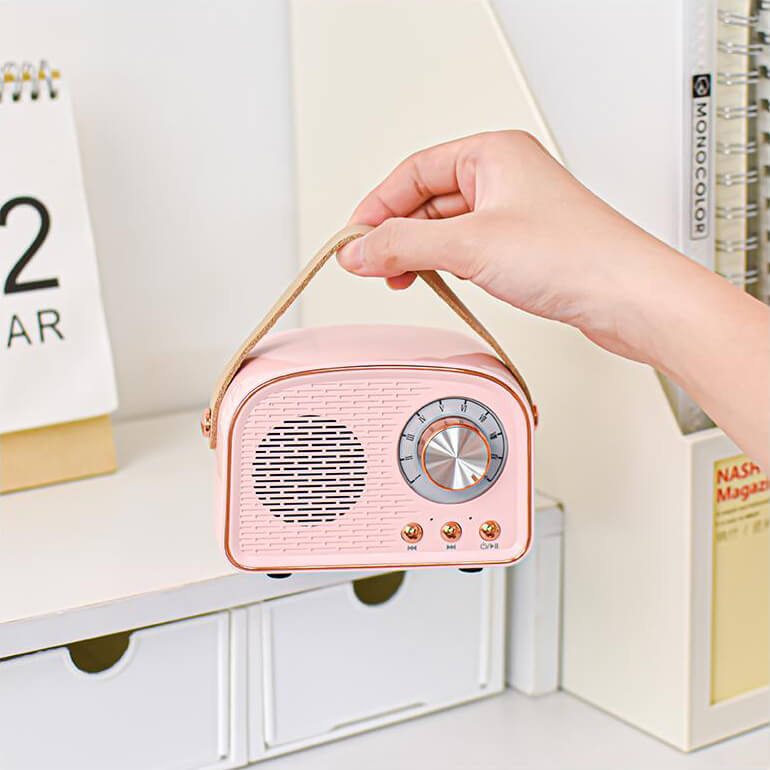 Sandsberg Retro Radio Bluetooth Speaker | Draadloos | Draagbaar | Stijlvol Geluid voor Thuis en Onderweg