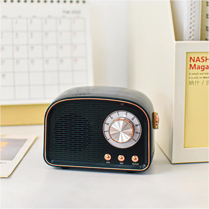 Sandsberg Retro Radio Bluetooth Speaker | Draadloos | Draagbaar | Stijlvol Geluid voor Thuis en Onderweg