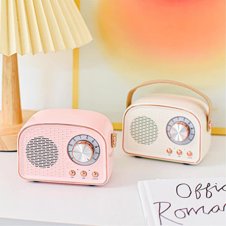 Sandsberg Retro Radio Bluetooth Speaker | Draadloos | Draagbaar | Stijlvol Geluid voor Thuis en Onderweg