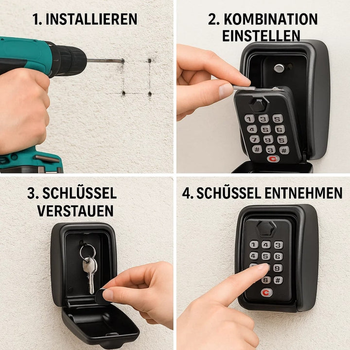 Buitensleutelkluis | Sleutelkastje met Code | SafeHaus