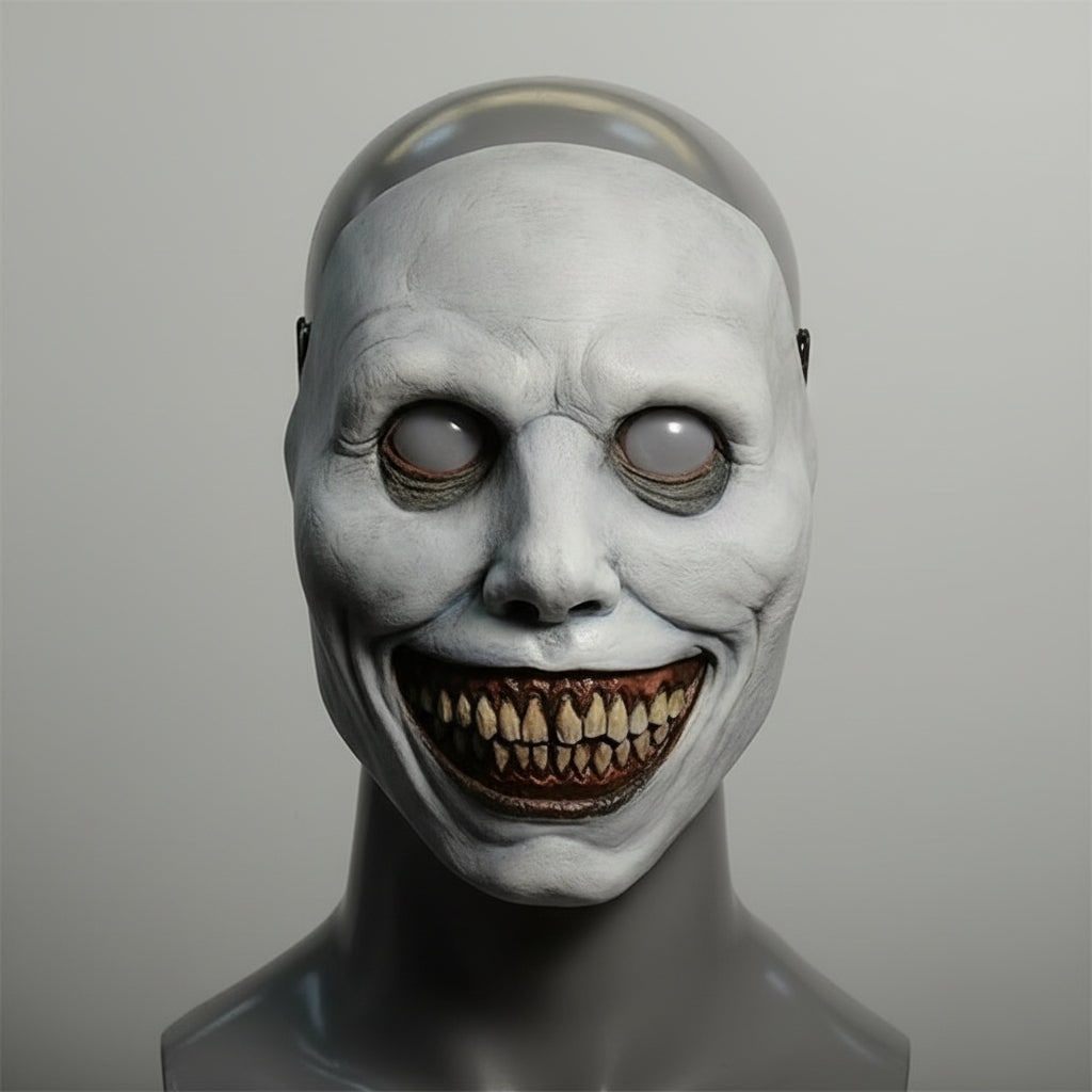 Enge Halloweenmasker creepy latex horror met LED en verstelbare band voor kostuumfeest