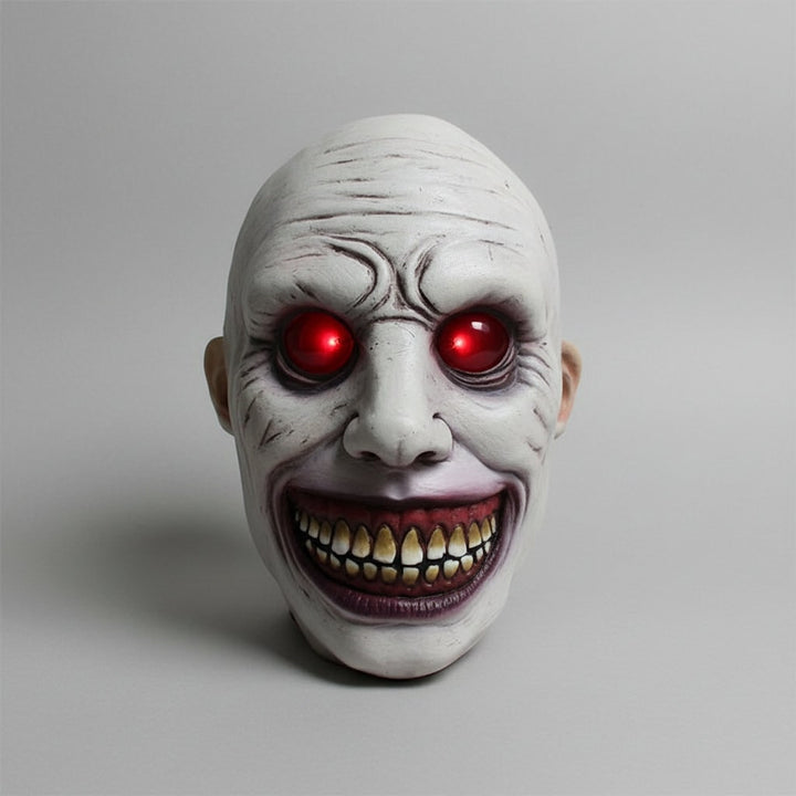 Enge Halloweenmasker creepy latex horror met LED en verstelbare band voor kostuumfeest