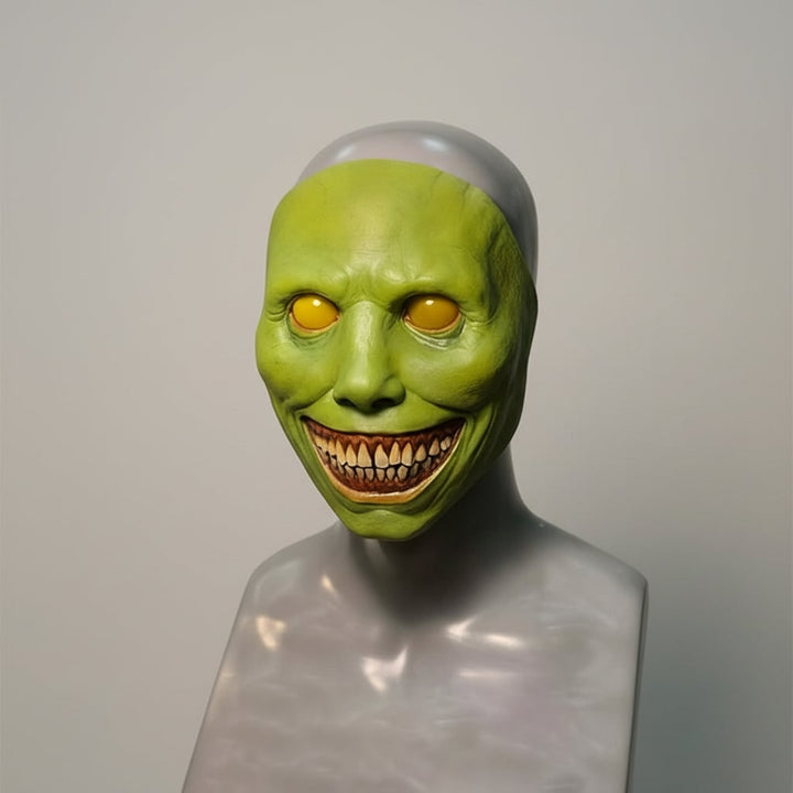 Enge Halloweenmasker creepy latex horror met LED en verstelbare band voor kostuumfeest