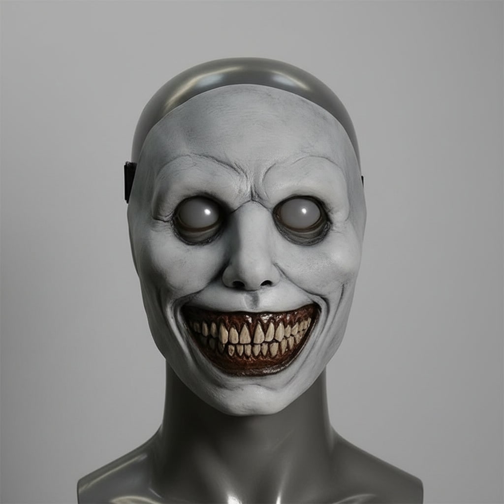 Enge Halloweenmasker creepy latex horror met LED en verstelbare band voor kostuumfeest