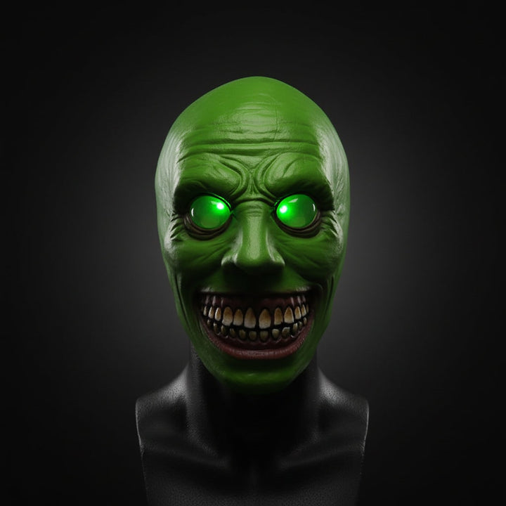 Enge Halloweenmasker creepy latex horror met LED en verstelbare band voor kostuumfeest