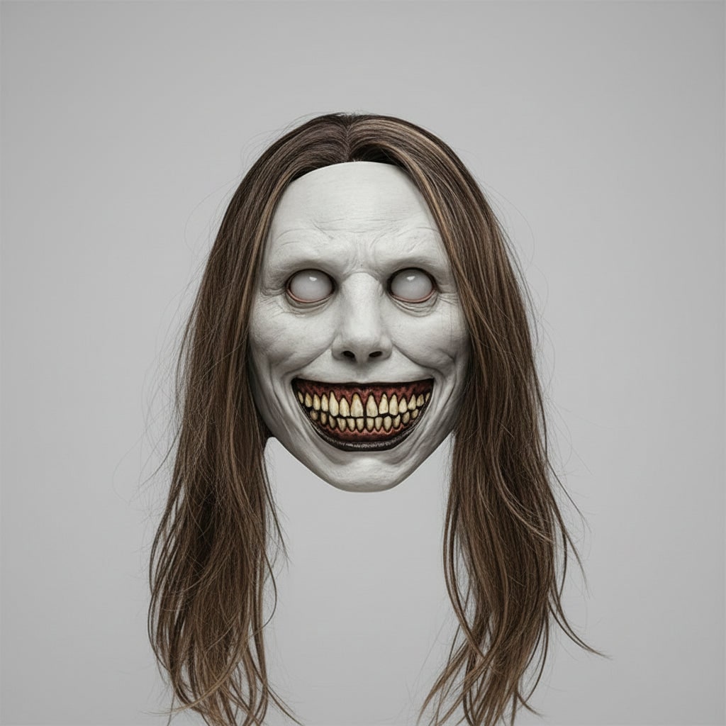 Enge Halloweenmasker creepy latex horror met LED en verstelbare band voor kostuumfeest