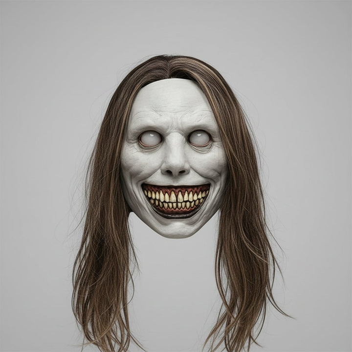 Enge Halloweenmasker creepy latex horror met LED en verstelbare band voor kostuumfeest