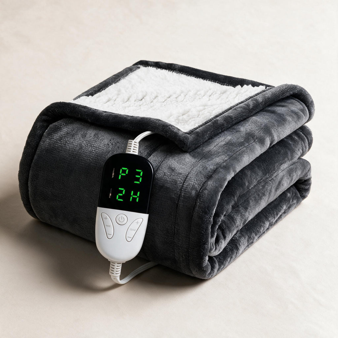 Elektrische sherpa deken met 6 standen en timer