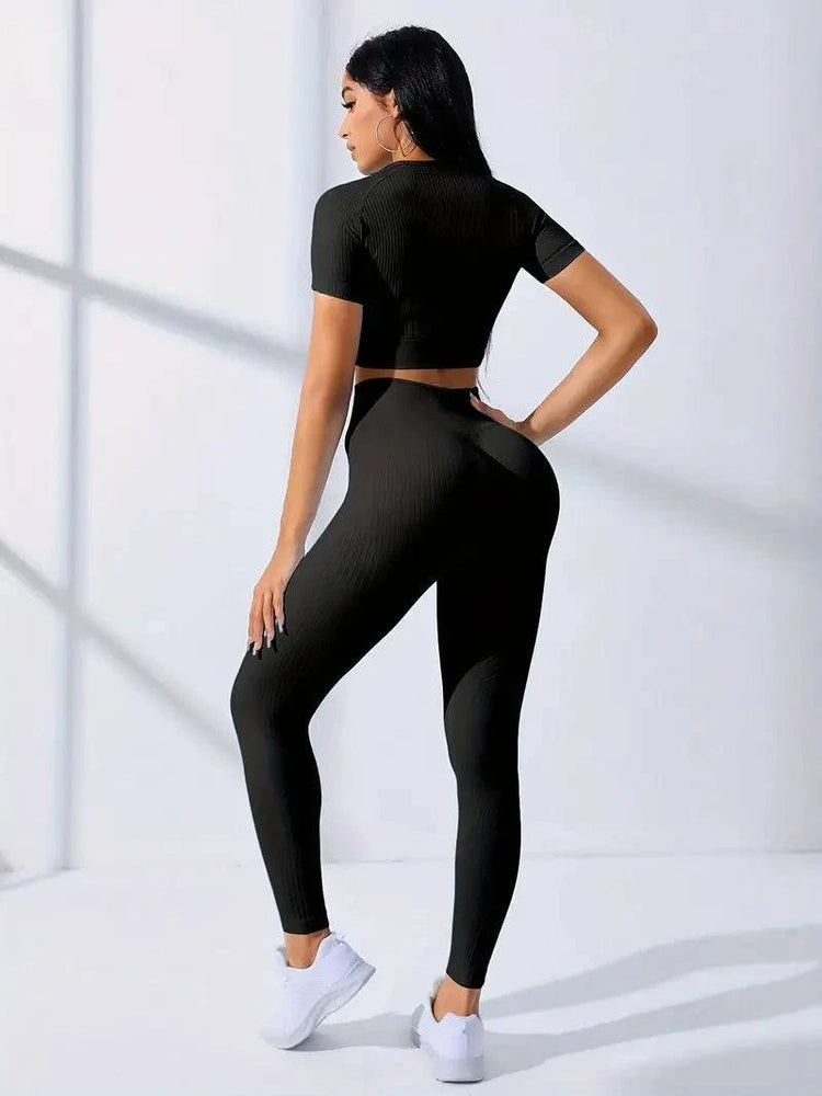 
                  
                    Naadloze Tweedelige Gym Set voor Shape en Ondersteuning - SkinzLine
                  
                