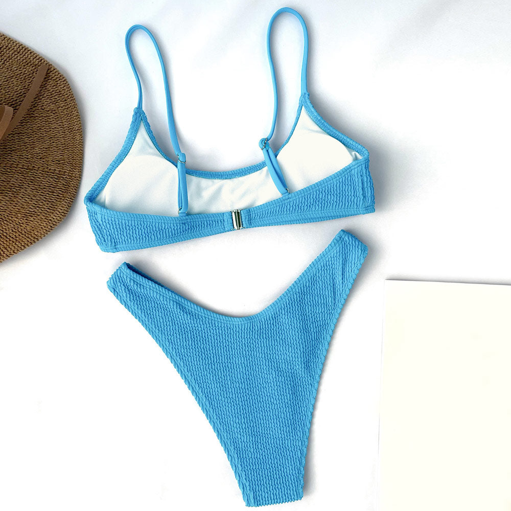 
                  
                    Sexy High Cut Shirred Bralette Brazilian Bikini Set – Stijlvol & Verleidelijk - SkinzLine
                  
                