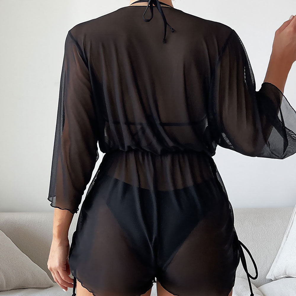 
                  
                    Braziliaanse Drie-Delige Bikini – High Cut & Mesh Cover-Up - SkinzLine
                  
                