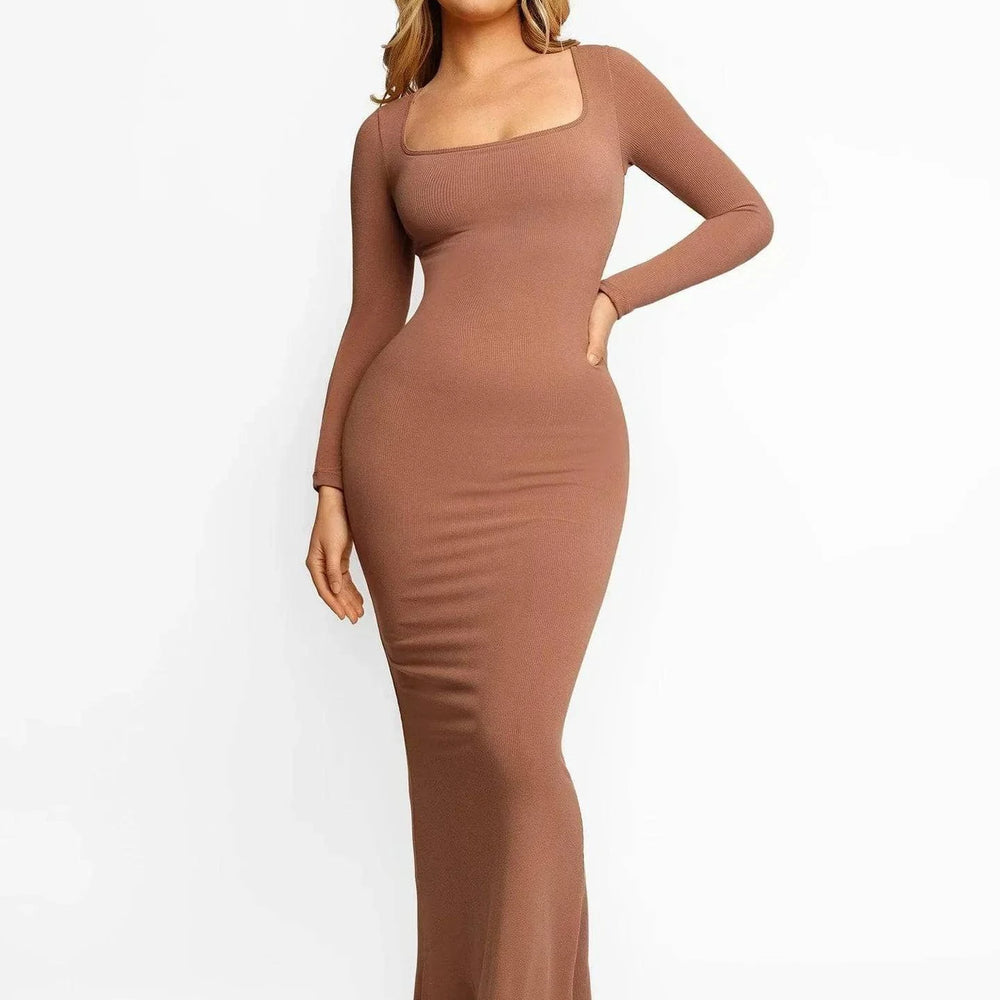
                  
                    Long Sleeve Shapewear Jurk – Slank & Ondersteunend - SkinzLine
                  
                