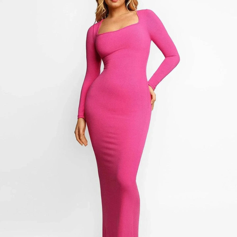 
                  
                    Long Sleeve Shapewear Jurk – Slank & Ondersteunend - SkinzLine
                  
                