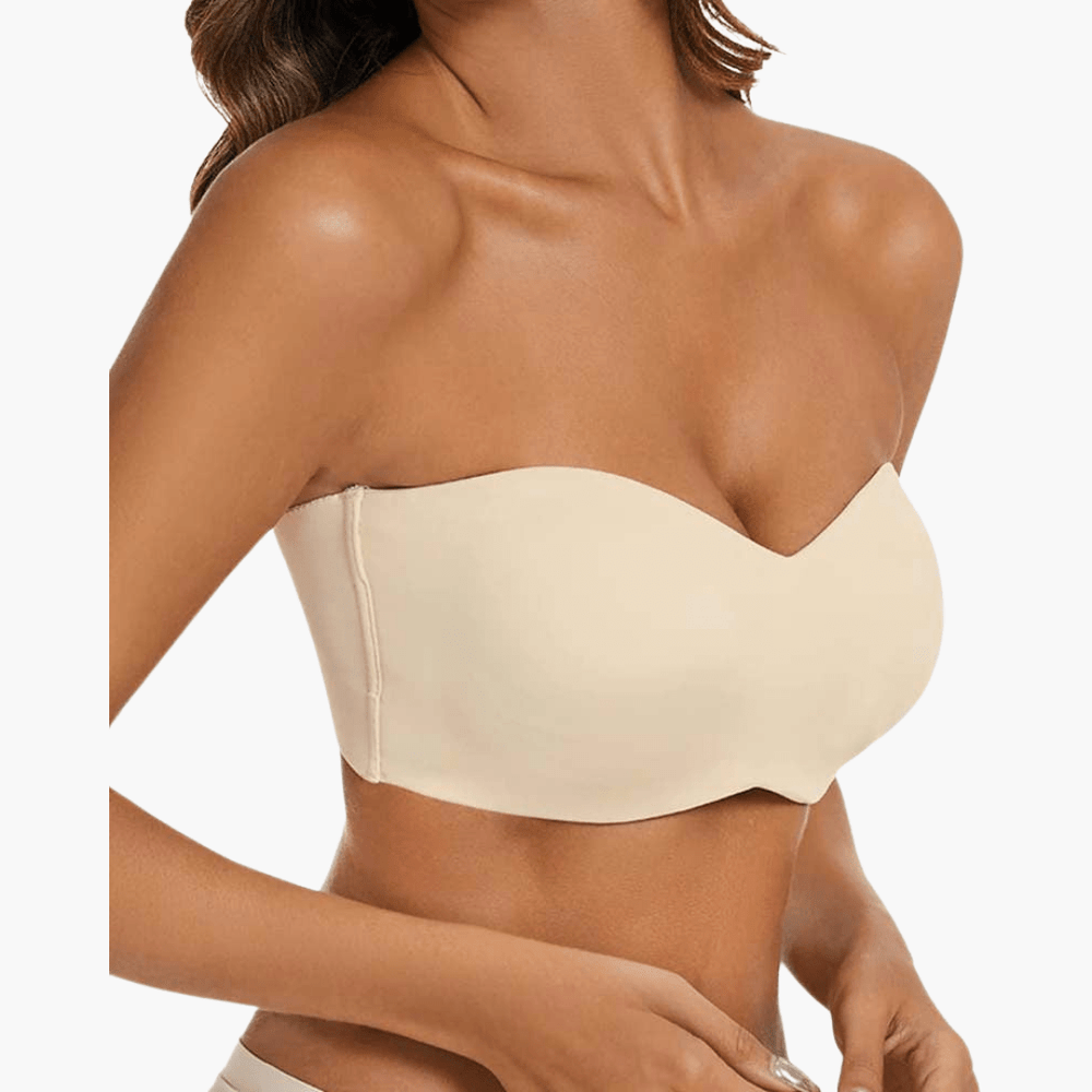 
                  
                    Voorgevormde Antislip Strapless BH Nude – Naadloos & Comfortabel - SkinzLine
                  
                