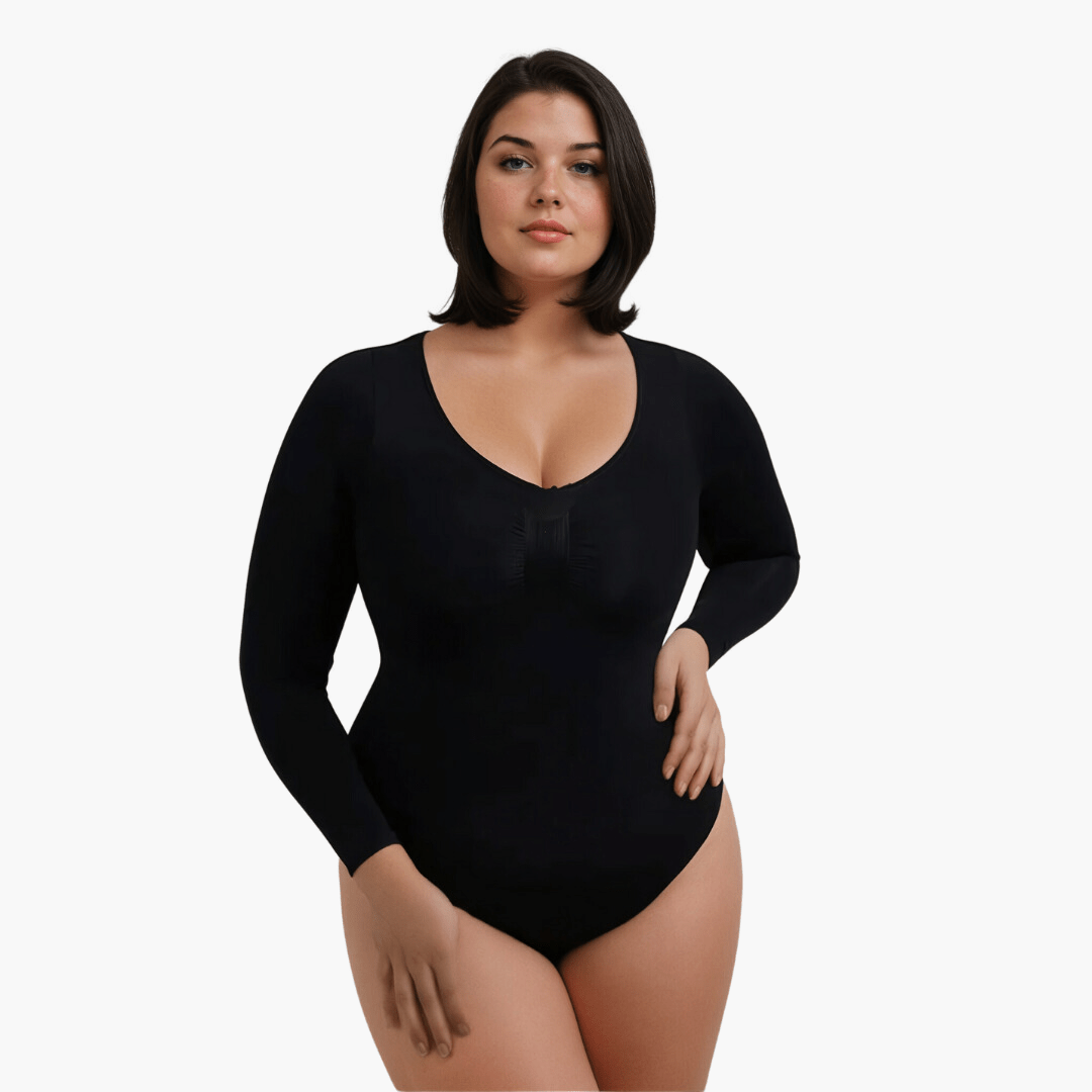 1+1 Gratis Snatching Shapewear Longsleeve Bodysuit String - SkinzLine