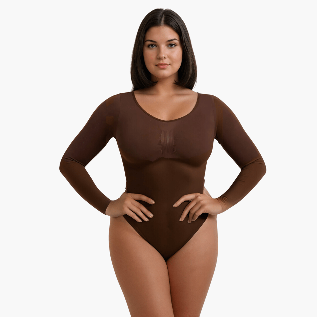 1+1 Gratis Snatching Shapewear Longsleeve Bodysuit String - SkinzLine