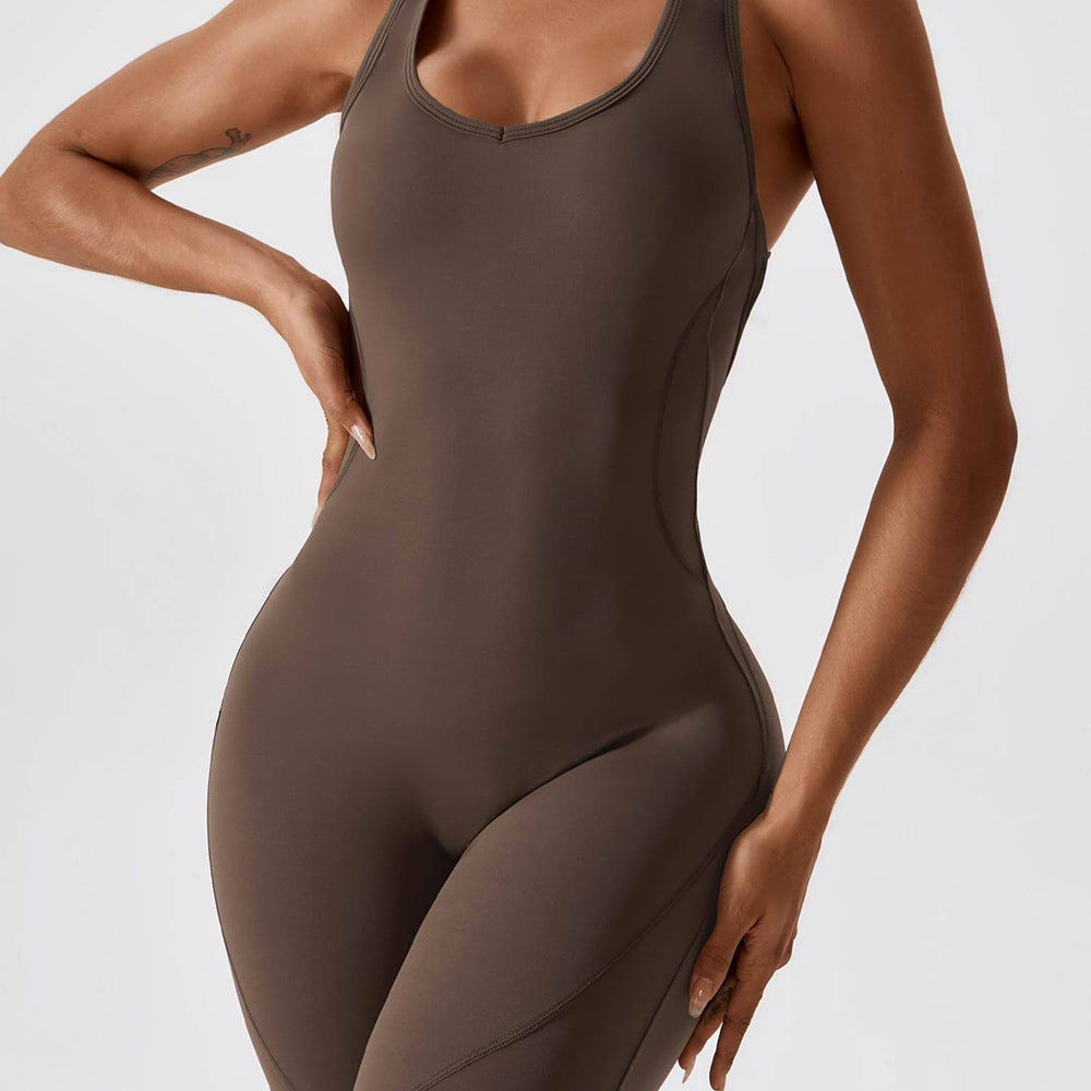 
                  
                    SkinzLine open-rug flared sport jumpsuit - SkinzLine
                  
                