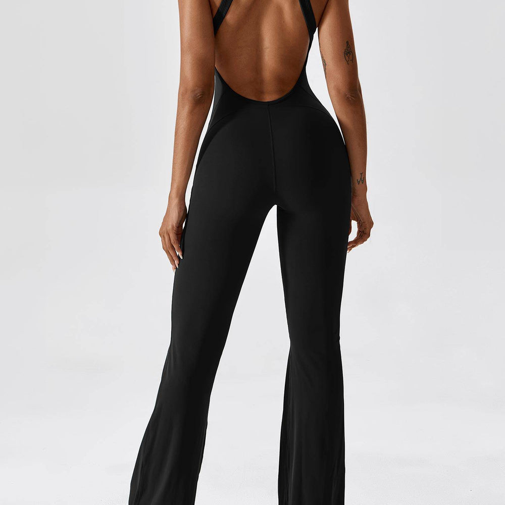 
                  
                    SkinzLine open-rug flared sport jumpsuit - SkinzLine
                  
                