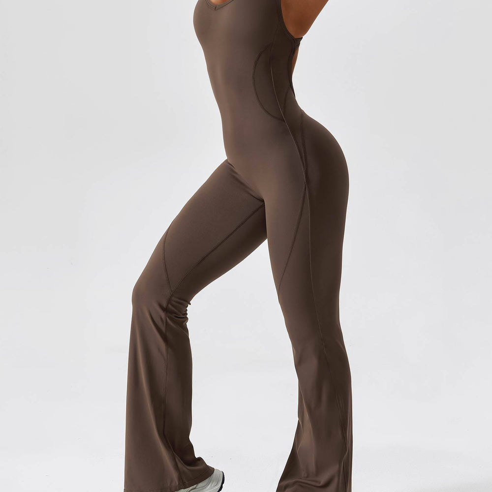 
                  
                    SkinzLine open-rug flared sport jumpsuit - SkinzLine
                  
                