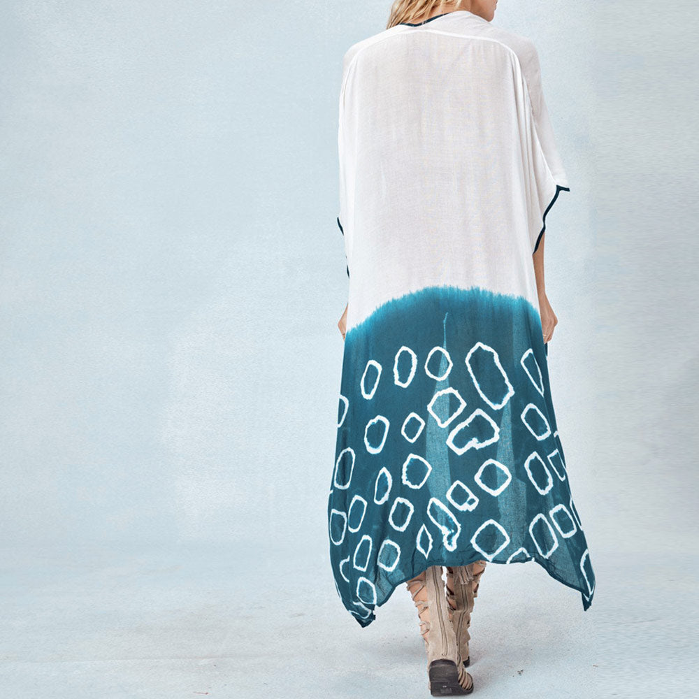 
                  
                    Casual Dotted Print Strand Cover-Up met Hoge Split – Luchtig & Stijlvol - SkinzLine
                  
                
