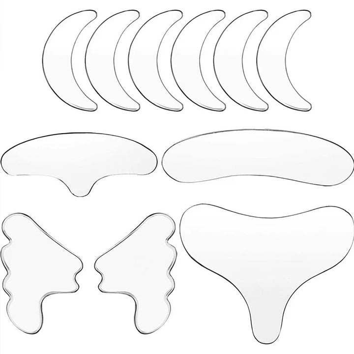 DermaSilva – Siliconen Anti-Rimpel Pad Set voor Gezicht, Hals &amp; Decolleté - SkinzLine