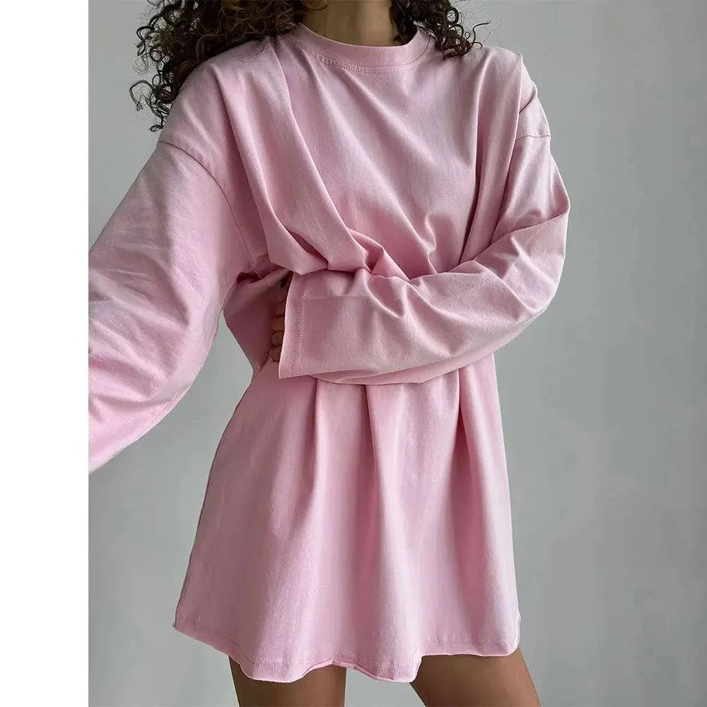 Oversized Long Sleeve Gym T-shirt – Sportkleding - SkinzLine