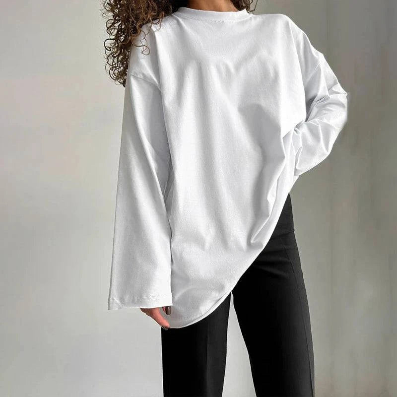 Oversized Long Sleeve Gym T-shirt – Sportkleding - SkinzLine