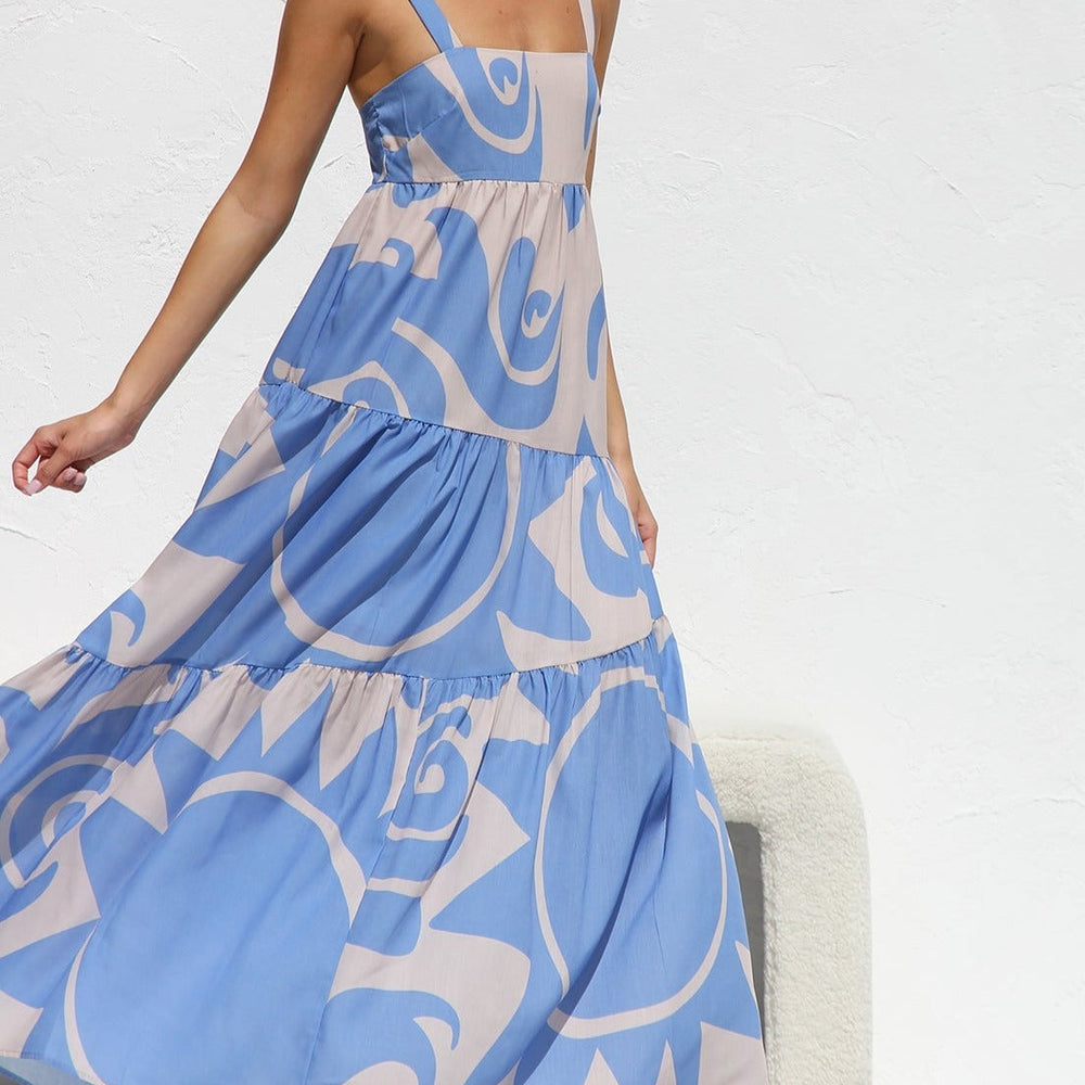 
                  
                    Oceana - Luchtige Maxi-jurk in Pastel Tinten - SkinzLine
                  
                