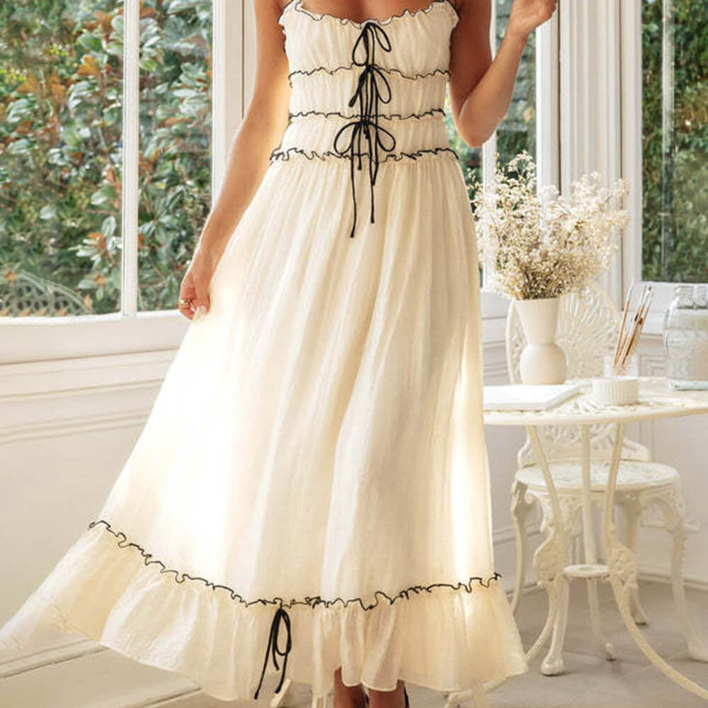 
                  
                    Elysia - Elegante Ruches Jurk - SkinzLine
                  
                