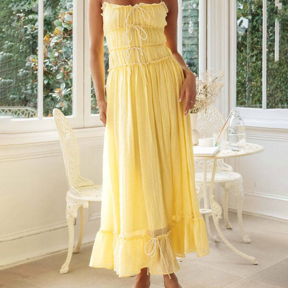 
                  
                    Elysia - Elegante Ruches Jurk - SkinzLine
                  
                