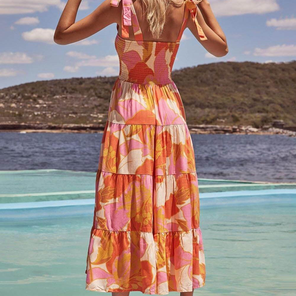
                  
                    Solara - Zomerjurk met Tropische Print - SkinzLine
                  
                