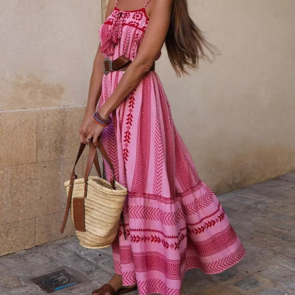 
                  
                    Terrana - Terracotta Maxi Jurk - SkinzLine
                  
                