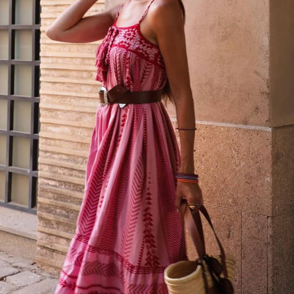 
                  
                    Terrana - Terracotta Maxi Jurk - SkinzLine
                  
                