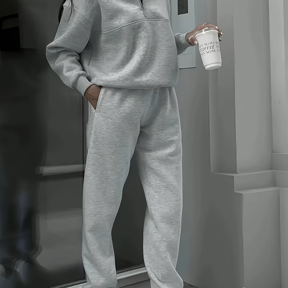 
                  
                    Dames Elegante Trainingsset - Zip-Up Trui Joggers - 2-delig Lounge Wear - SkinzLine
                  
                