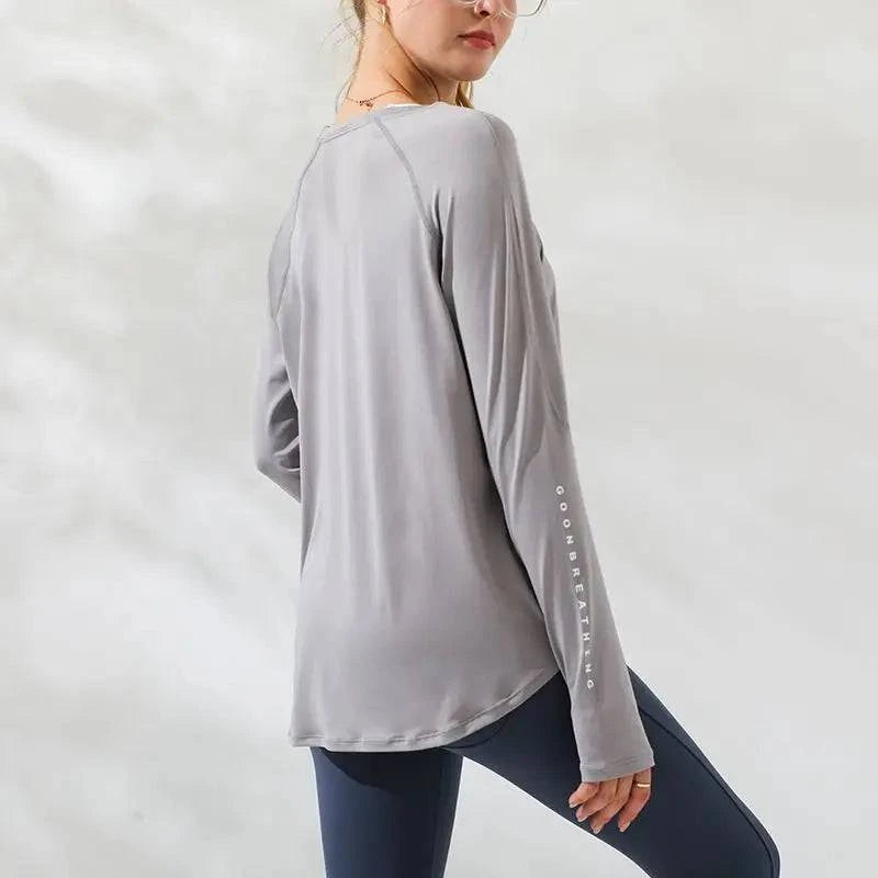 
                  
                    Fitness sporttop lange mouwen - losse pasvorm, plus-size - SkinzLine
                  
                