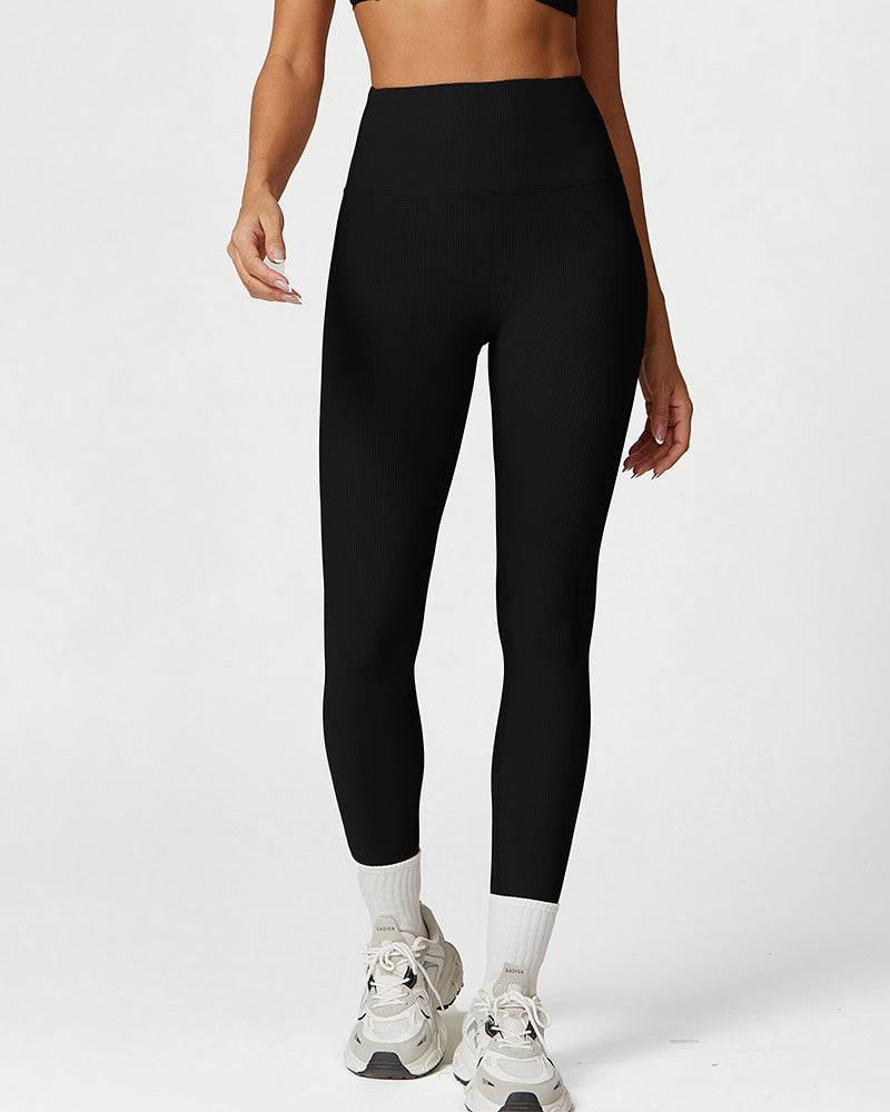 
                  
                    Hoge Taille Geribde Sport Legging Squat-Proof - SkinzLine
                  
                