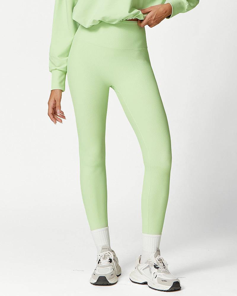 Hoge Taille Geribde Sport Legging Squat-Proof - SkinzLine
