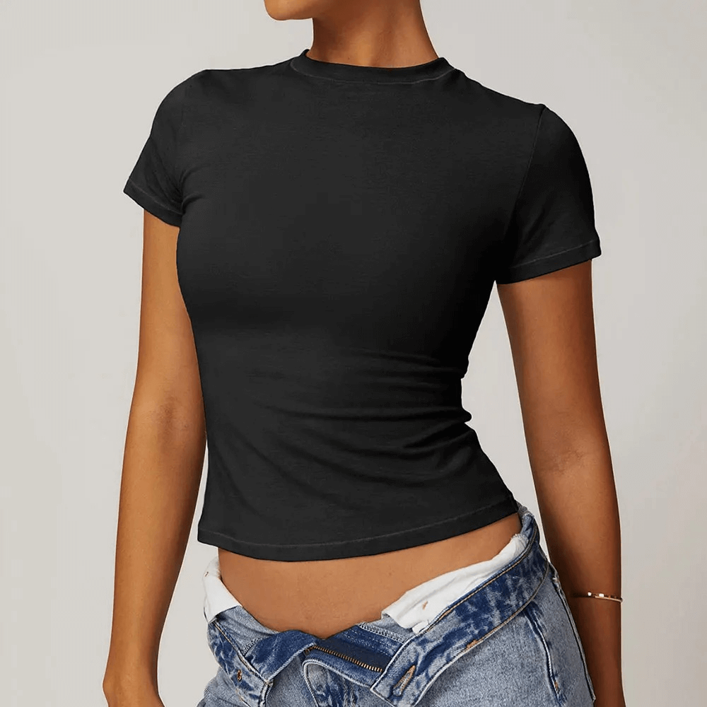 
                  
                    Dames Yoga T-Shirt – Ademend & Sneldrogend - SkinzLine
                  
                