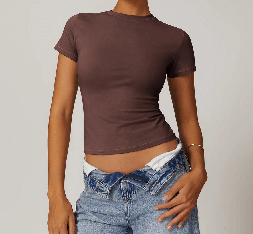 
                  
                    Dames Yoga T-Shirt – Ademend & Sneldrogend - SkinzLine
                  
                