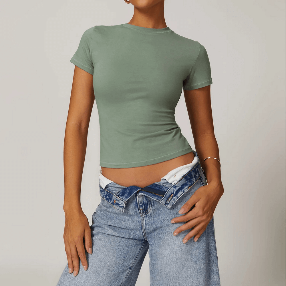 
                  
                    Dames Yoga T-Shirt – Ademend & Sneldrogend - SkinzLine
                  
                