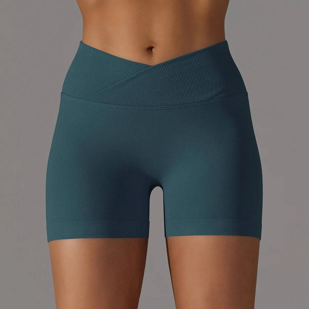 Sportshorts met Gekruiste Taille voor Dames - SkinzLine