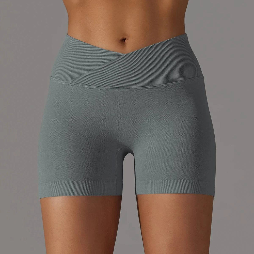 
                  
                    Sportshorts met Gekruiste Taille voor Dames - SkinzLine
                  
                