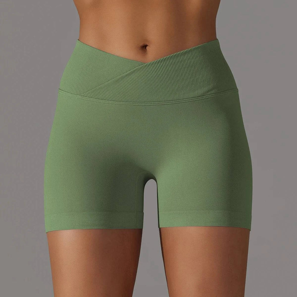
                  
                    Sportshorts met Gekruiste Taille voor Dames - SkinzLine
                  
                