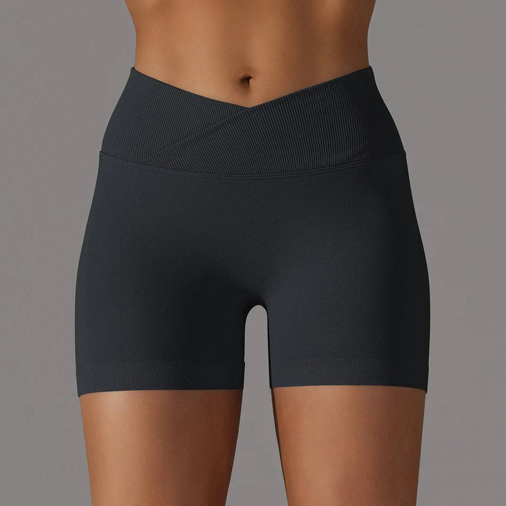 
                  
                    Sportshorts met Gekruiste Taille voor Dames - SkinzLine
                  
                