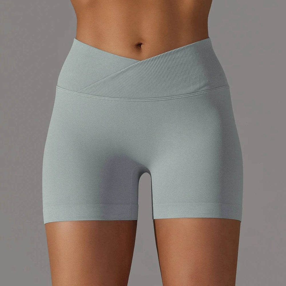
                  
                    Sportshorts met Gekruiste Taille voor Dames - SkinzLine
                  
                