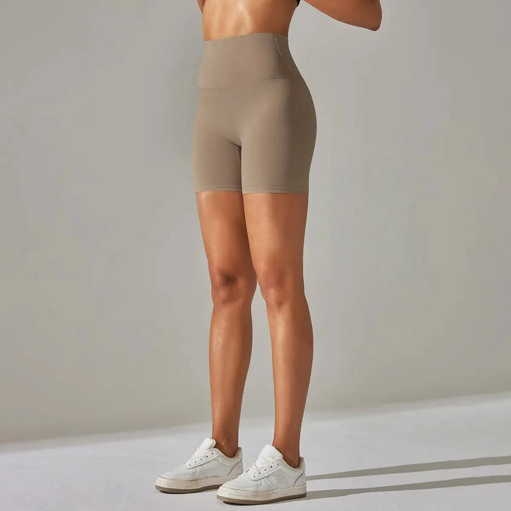 Hoge Taille Yoga Shorts Dames – Ademend & Comfortabel - SkinzLine