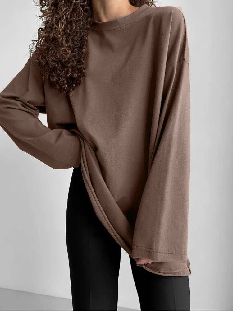 Oversized long sleeve shirt - Sportkleding Gymkleding Fitnesskleding - SkinzLine