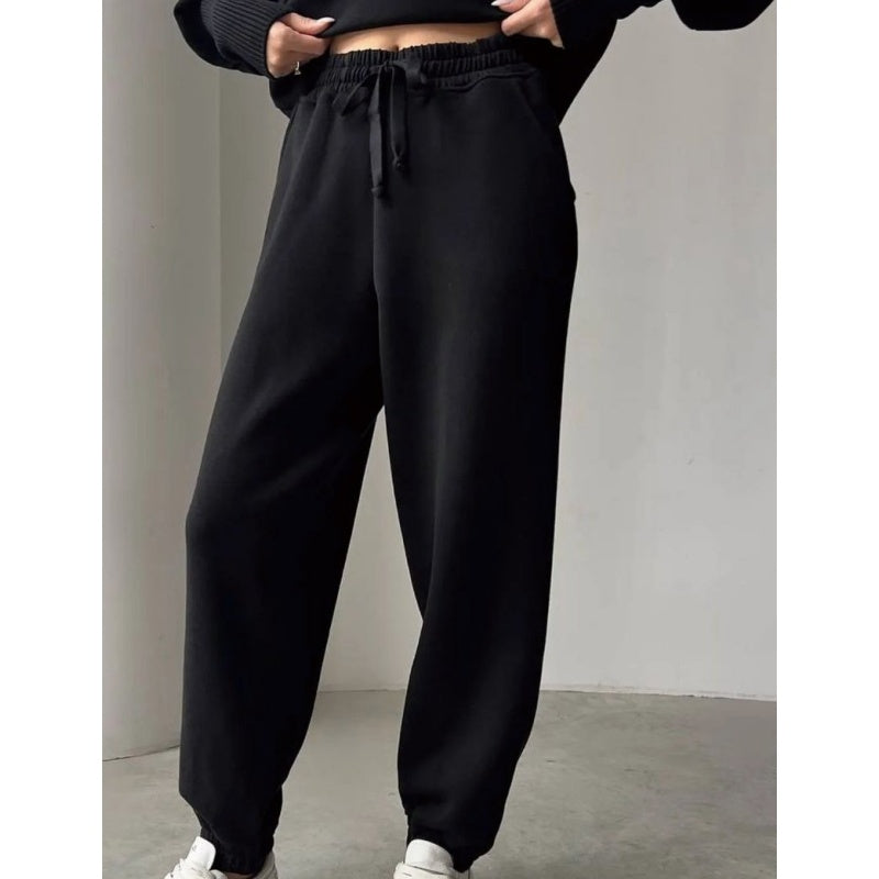 Larina | Warme Dames Lounge Set met Halve Rits - SkinzLine