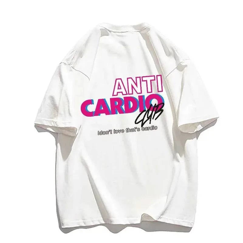 Oversized Katoen Sport T-shirt met Print - SkinzLine