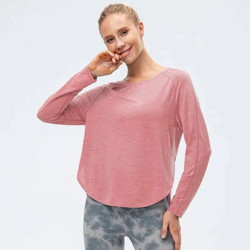 Naadloze Sporttop met Lange Mouwen – Plus-Size - SkinzLine